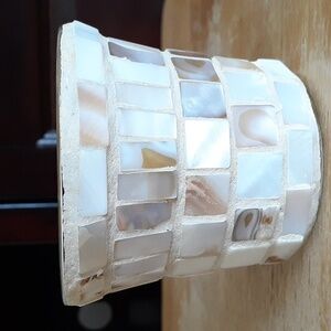 Mosaic Mother of Pearl Shell Candle Holder ZZ105